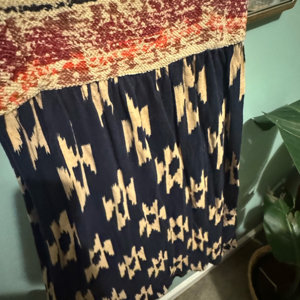 Lucky brand Navy and Beige dress